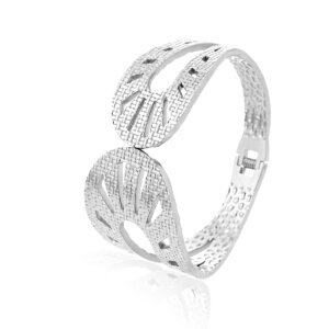 Stylish Stainless Steel Cuff Bracelets In Gold And Silver