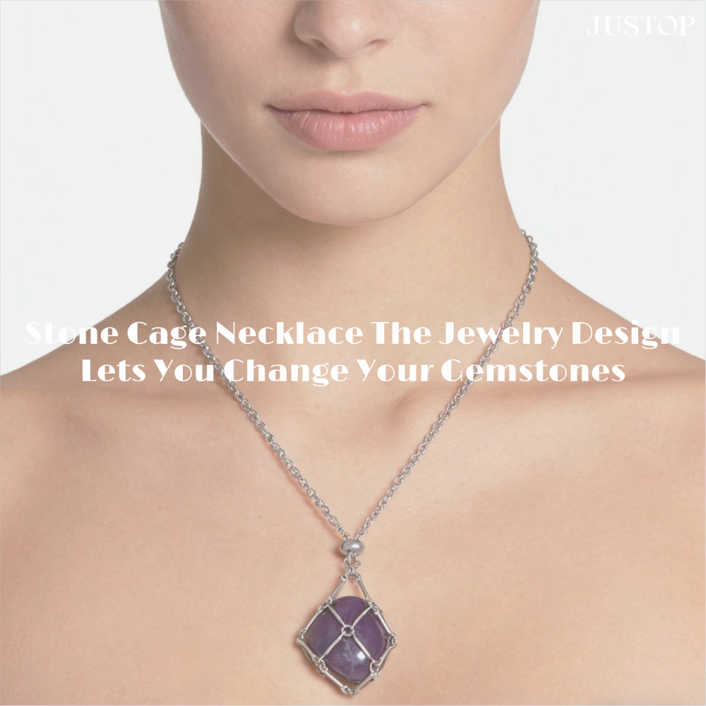 Stone Cage Necklace The Jewelry Design That Lets You Change Your Gemstones