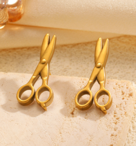 Hexingsheng Jewelry | Contact Scissor Earrings: Where Creativity Meets Symbolic Style